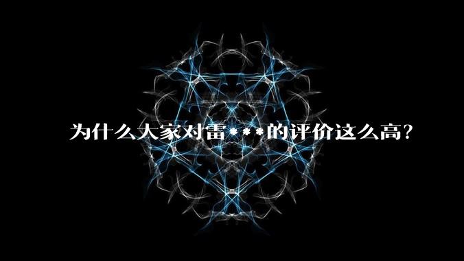 为什么大家对雷***的评价这么高？